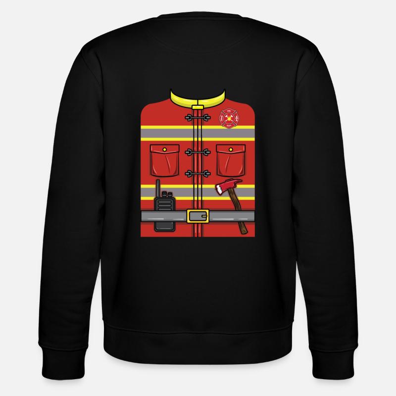 Costume d’Halloween de pompier - Sweat bio CHANGER Stanley/Stella Unisexe - noir