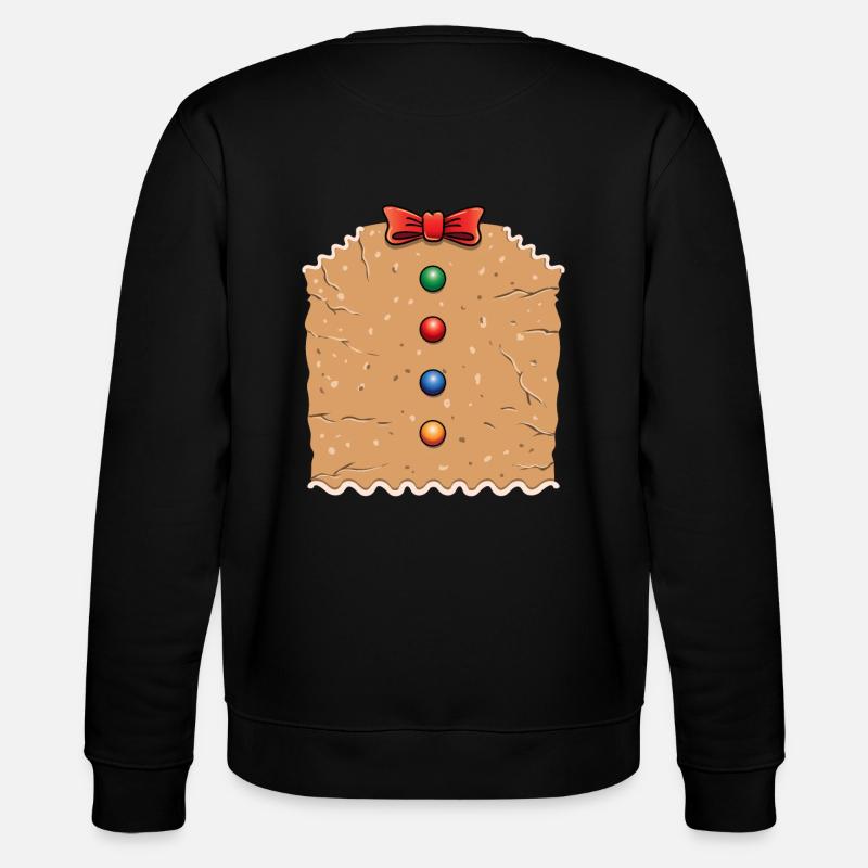 Lebkuchen Kostüm Halloween - Stanley/Stella Unisex Bio-Sweatshirt CHANGER  - Schwarz