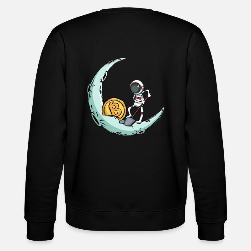 Un astronaute mine Bitcoin - Sweat bio CHANGER Stanley/Stella Unisexe - noir