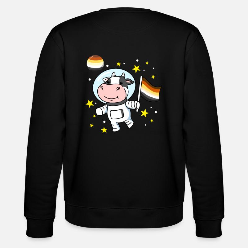 Cow Astronaute Gay Bear Pride - Sweat bio CHANGER Stanley/Stella Unisexe - noir