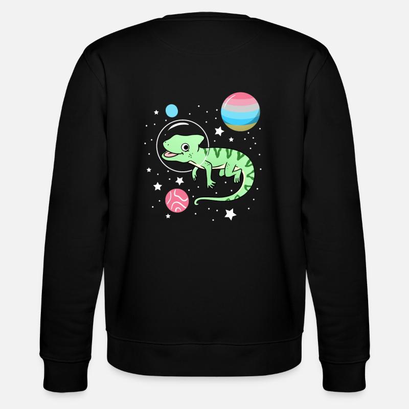 Caméléon Astronaute Genderflux Pride - Sweat bio CHANGER Stanley/Stella Unisexe - noir