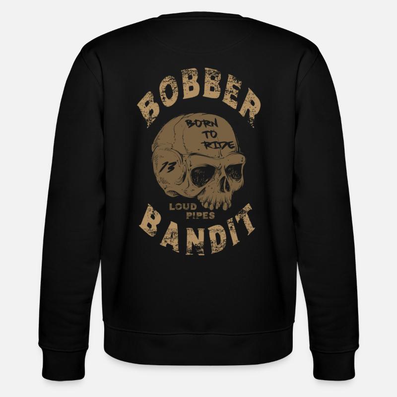 Bobber Bandit Gold - Stanley/Stella Unisex Bio-Sweatshirt CHANGER  - Schwarz