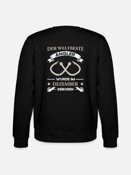Bester Angler Geburtstag Dezember - Stanley/Stella Unisex Bio-Sweatshirt CHANGER - Schwarz