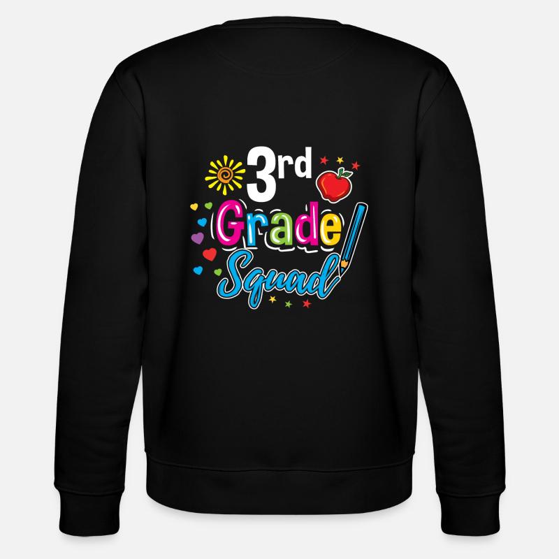 3rd Grade Squad Teacher - Stanley/Stella CHANGER Unisex Organic Sweatshirt - black