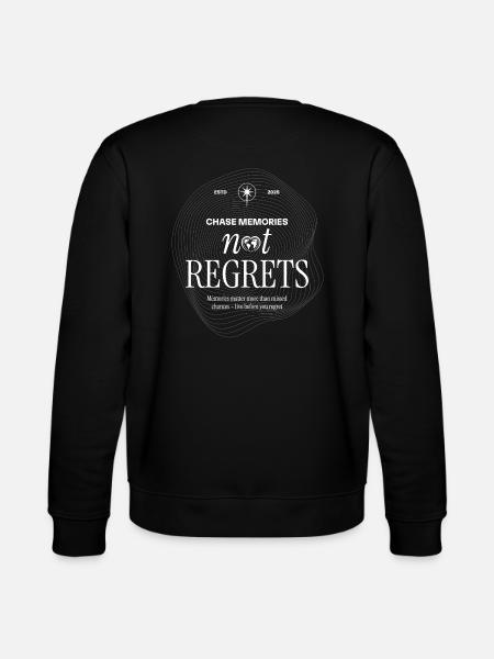 Mache Erinnerungen bereue nichts - Stanley/Stella Unisex Bio-Sweatshirt CHANGER - Schwarz