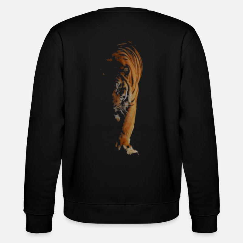 Tiger - Stanley/Stella Unisex Bio-Sweatshirt CHANGER  - Schwarz