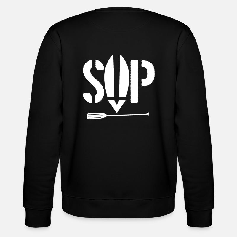 SUP board and paddle - Stanley/Stella CHANGER Unisex Organic Sweatshirt - black