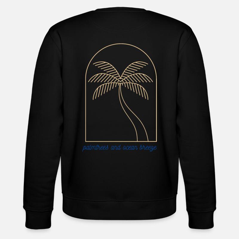 Palmtrees & Ocean Breeze - Stanley/Stella Unisex Bio-Sweatshirt CHANGER  - Schwarz