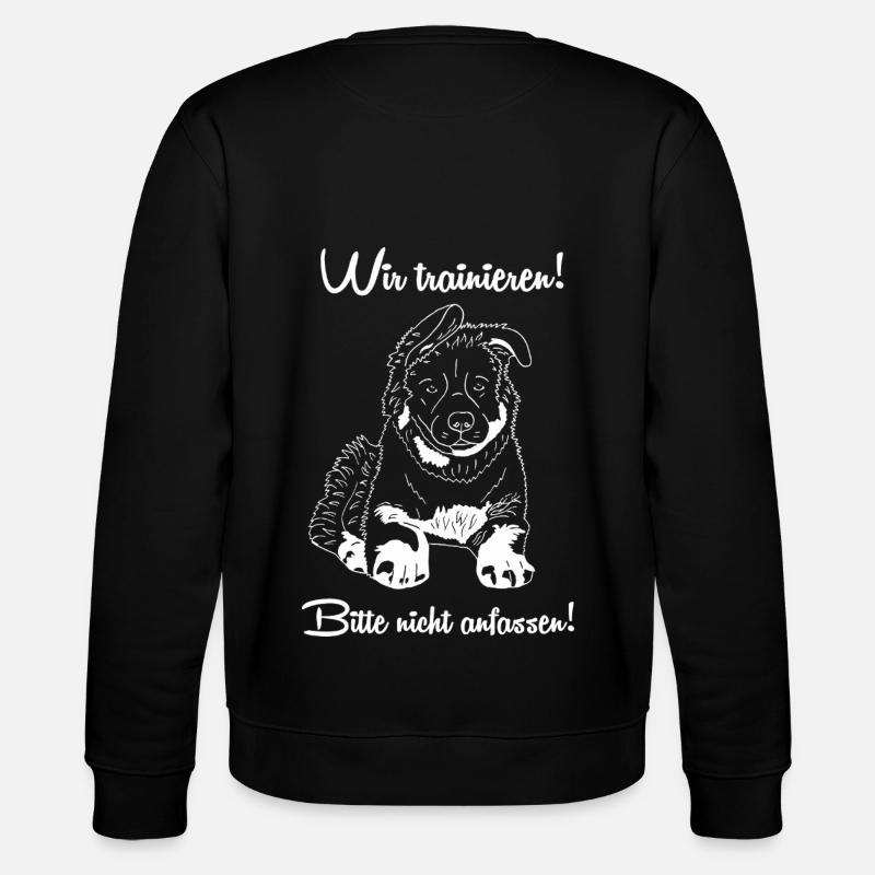 Altdeutscher Schäferhund - Stanley/Stella Unisex Bio-Sweatshirt CHANGER  - Schwarz
