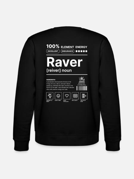 Raver-Lebensstil Weiß - Stanley/Stella Unisex Bio-Sweatshirt CHANGER  - Schwarz
