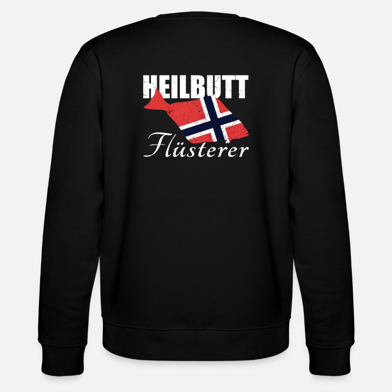 Heilbutt Flüsterer - Stanley/Stella Unisex Bio-Sweatshirt CHANGER  - Schwarz