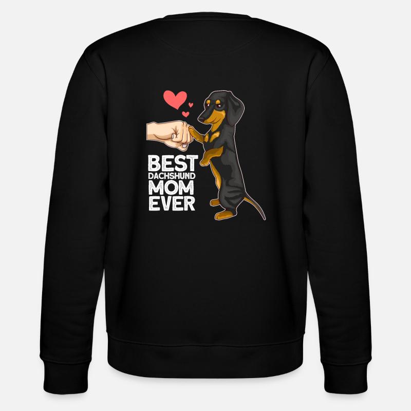 Dackel Mama Dachshund Geschenk - Stanley/Stella Unisex Bio-Sweatshirt CHANGER  - Schwarz