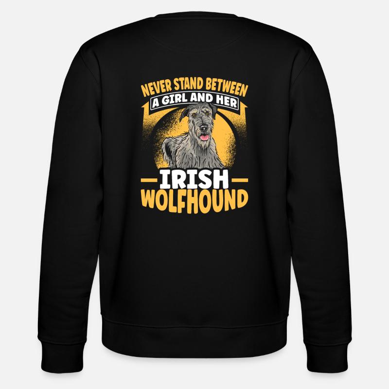 irischer Wolfshund - Stanley/Stella Unisex Bio-Sweatshirt CHANGER  - Schwarz