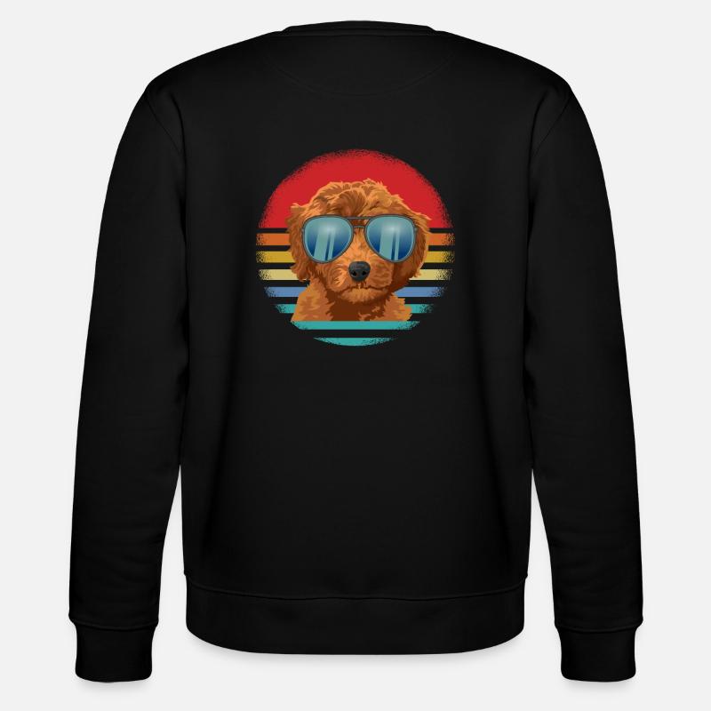 goldendoodle Hund - Stanley/Stella Unisex Bio-Sweatshirt CHANGER  - Schwarz