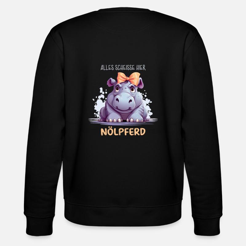 Nölpferd - Stanley/Stella Unisex Bio-Sweatshirt CHANGER  - Schwarz