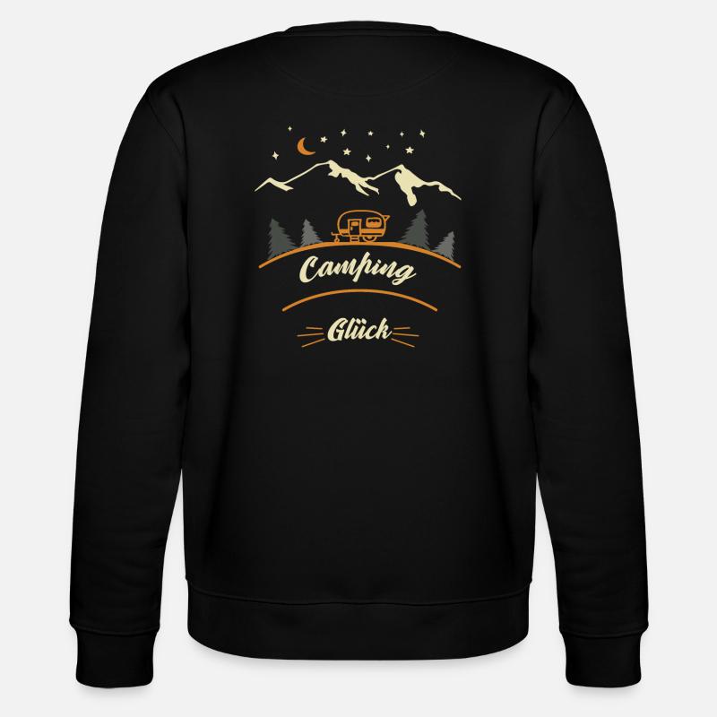 Wohnwagen Camping Glück - Stanley/Stella Unisex Bio-Sweatshirt CHANGER - Schwarz
