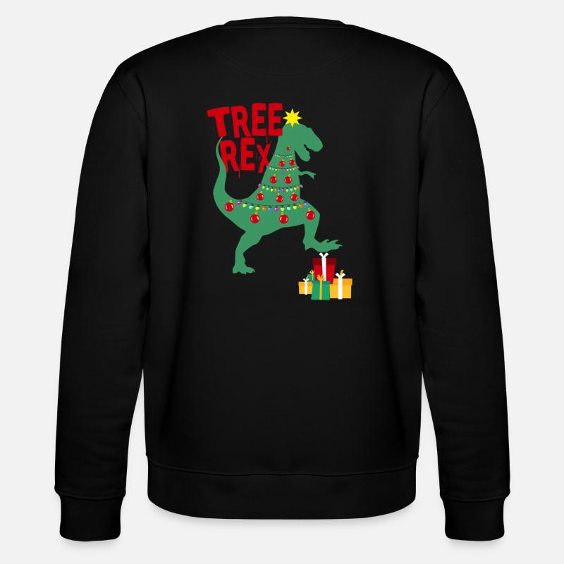 Tree Rex Xmas Geschenkidee - Stanley/Stella Unisex Bio-Sweatshirt CHANGER - Schwarz