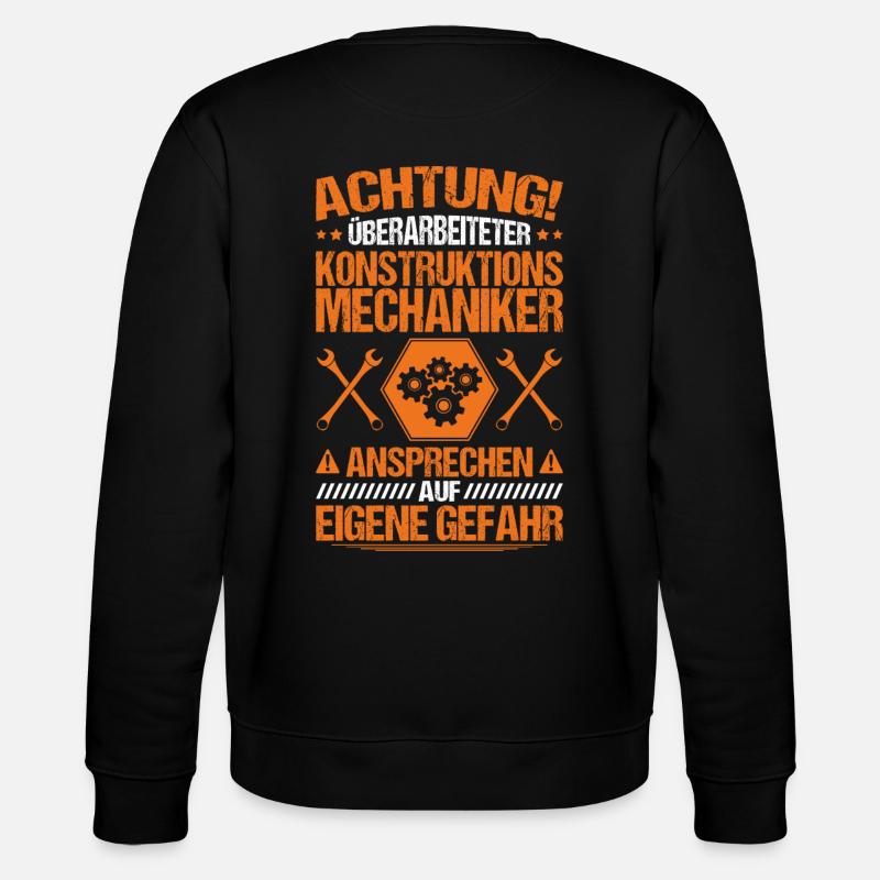 Construction Mechanic Revised Gift - Stanley/Stella CHANGER Unisex Organic Sweatshirt - black