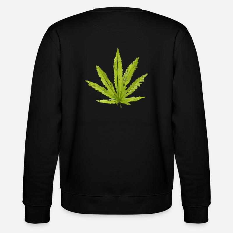 Feuille de chanvre - Sweat bio CHANGER Stanley/Stella Unisexe - noir