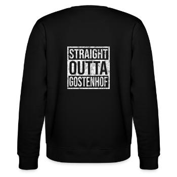Straight outta Gostenhof - Stanley/Stella Unisex Bio-Sweatshirt CHANGER  - Schwarz - Hinten - Marisol (170cm)