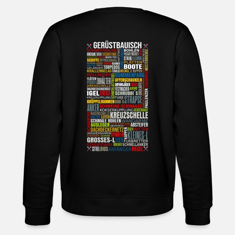 Chemise d’artisan d’échafaudage imprimée - Sweat bio CHANGER Stanley/Stella Unisexe - noir