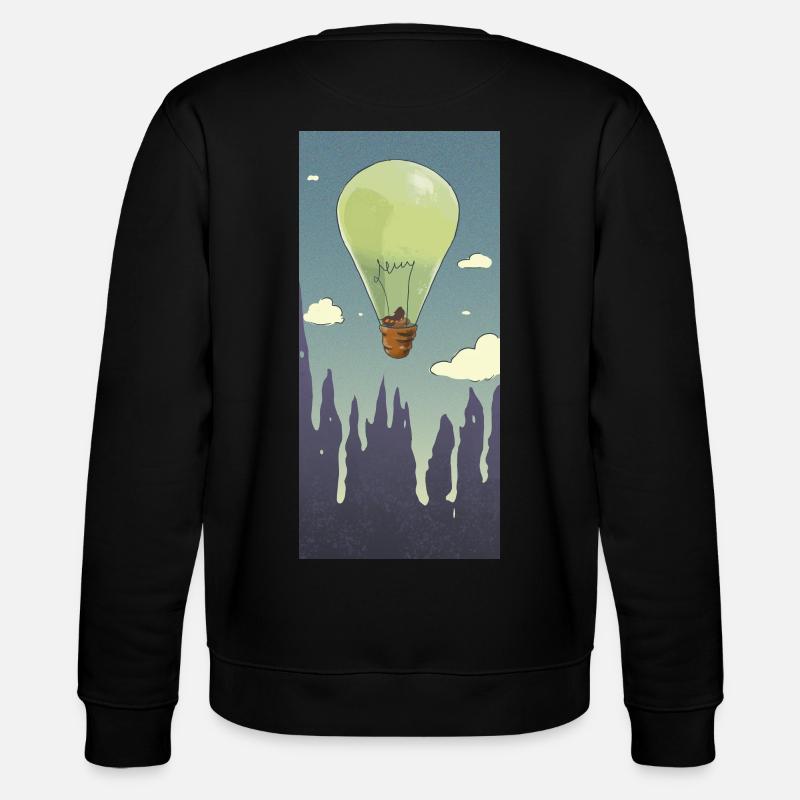 Ballonlampe - Stanley/Stella Unisex Bio-Sweatshirt CHANGER  - Schwarz