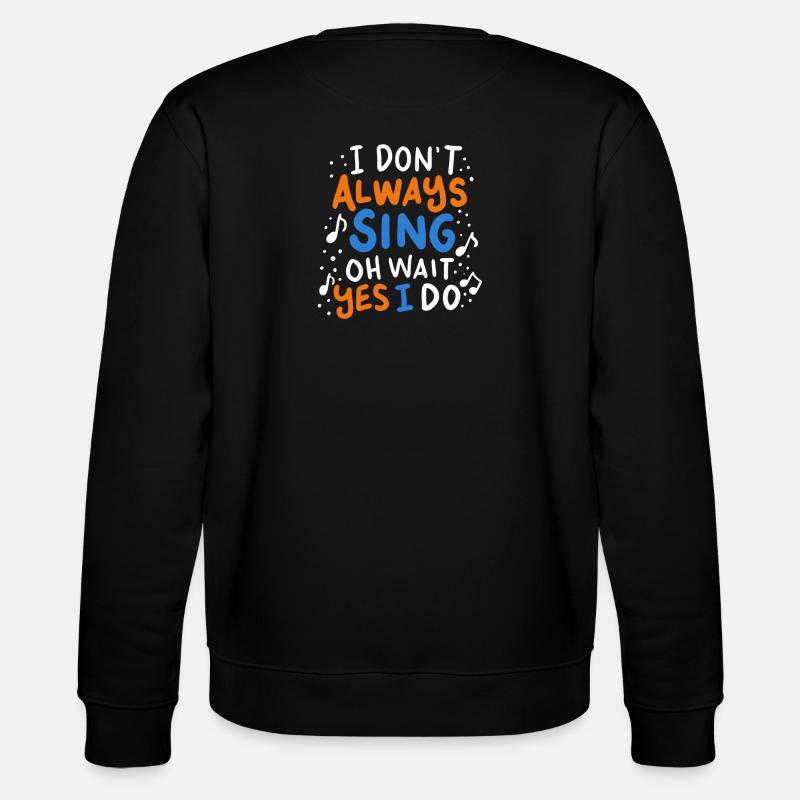 Sänger - Stanley/Stella Unisex Bio-Sweatshirt CHANGER  - Schwarz
