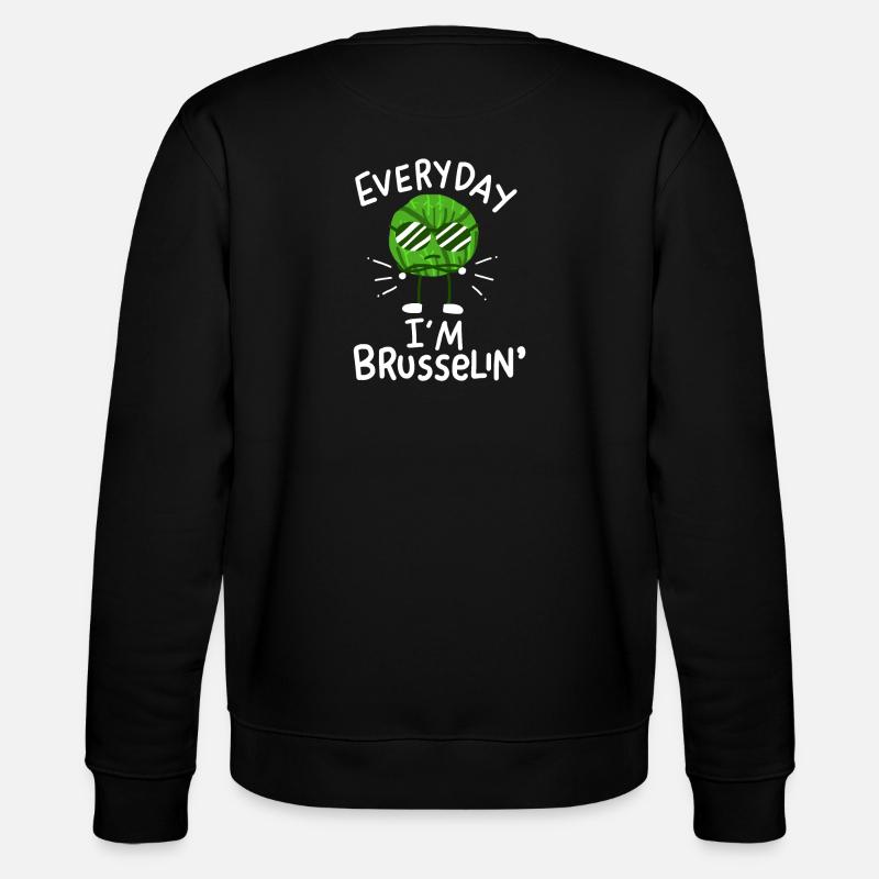 Choux de Bruxelles Vegan Vegan - Sweat bio CHANGER Stanley/Stella Unisexe - noir