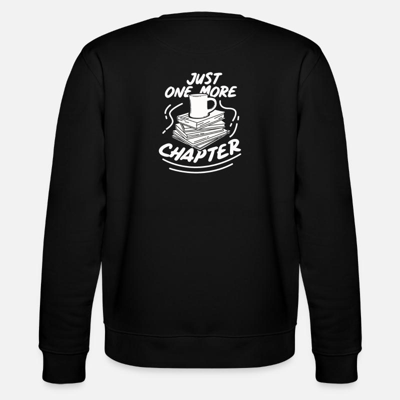 Bücher lesen Buch Geschenk Bücherregal - Stanley/Stella Unisex Bio-Sweatshirt CHANGER  - Schwarz