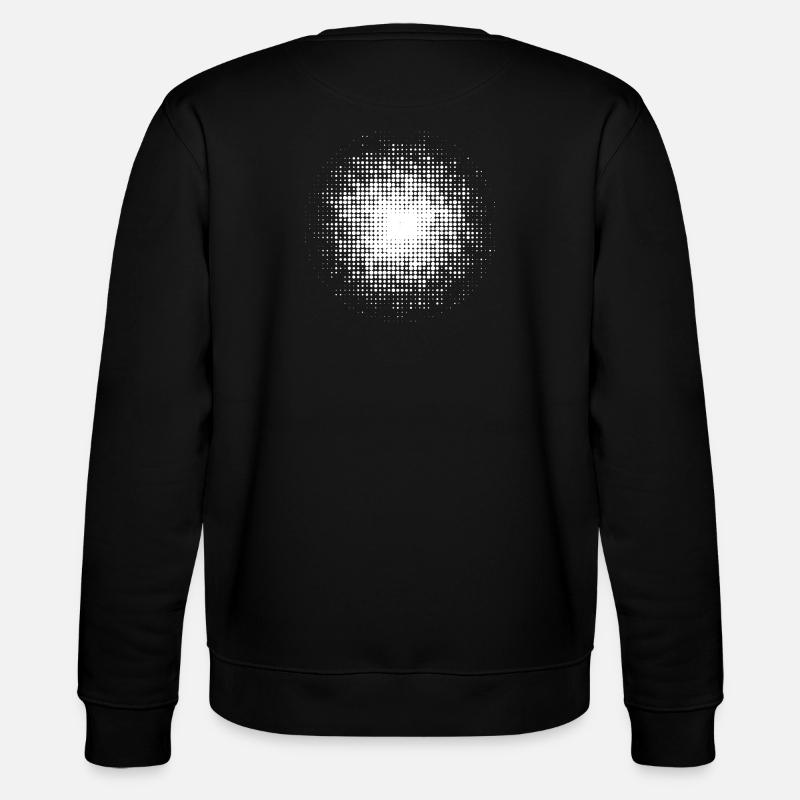 fond rond pointillé blanc - Sweat bio CHANGER Stanley/Stella Unisexe - noir