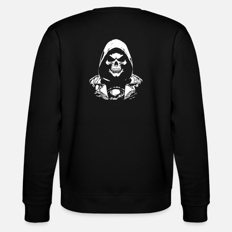 Crâne Rock and Roll | Skeleton Design Rocker - Sweat bio CHANGER Stanley/Stella Unisexe - noir