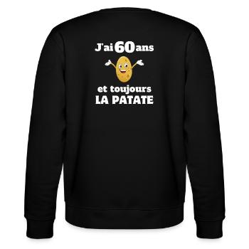 anniversaire, anniversaire 60 ans, 60 ans - Sweat bio CHANGER Stanley/Stella Unisexe - noir - Dos - Marisol (170cm)