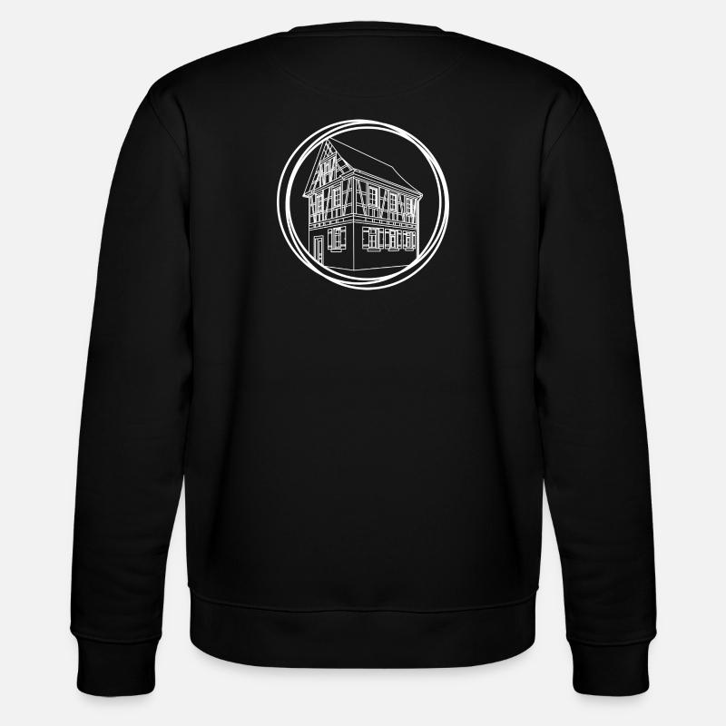 Line House Circle Drawing - Stanley/Stella CHANGER Unisex Organic Sweatshirt - black