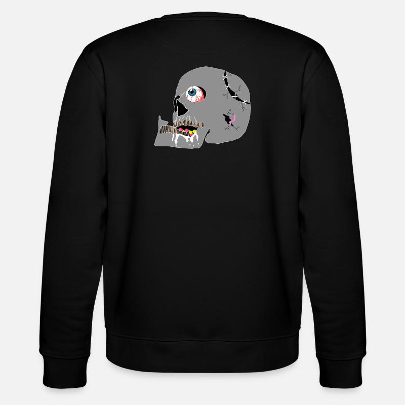crâne - Sweat bio CHANGER Stanley/Stella Unisexe - noir