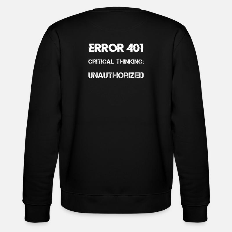 Verschwörungstheorie - Stanley/Stella Unisex Bio-Sweatshirt CHANGER  - Schwarz