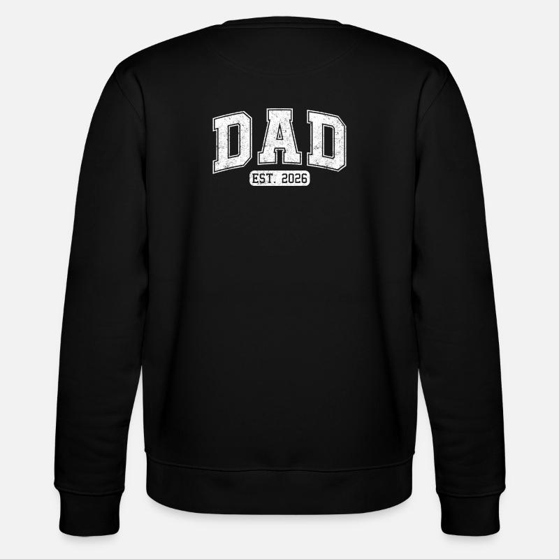Dad 2026 Dad est 2026 - Stanley/Stella Unisex Bio-Sweatshirt CHANGER  - Schwarz