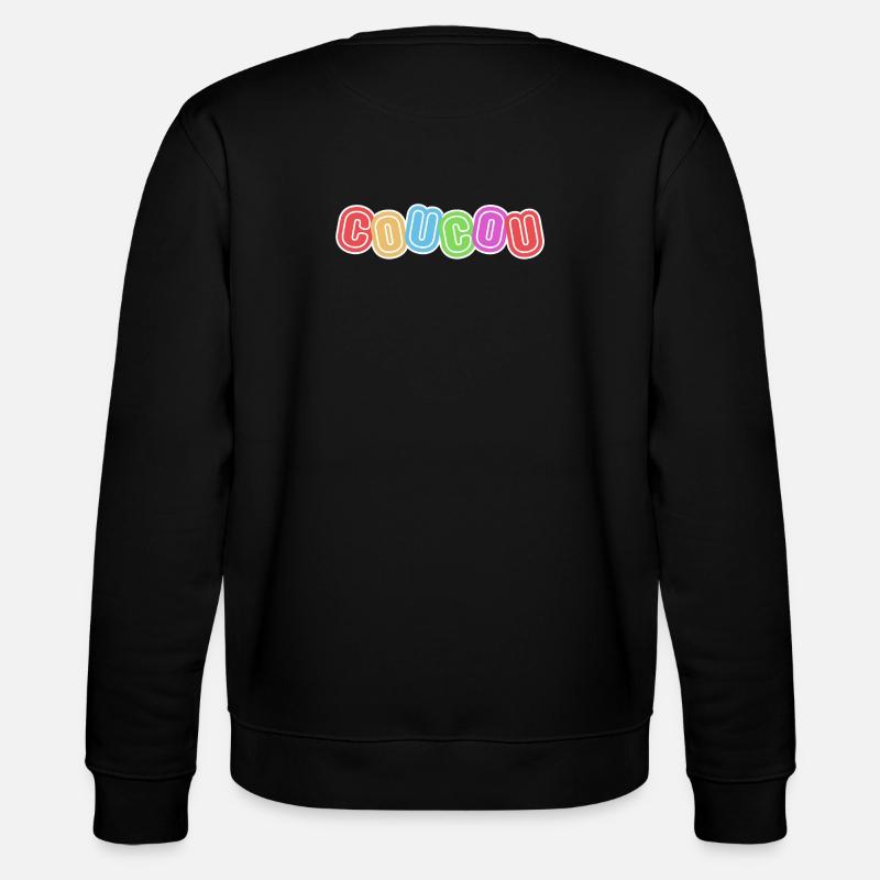 Hallo, hallo, Höflichkeit - Stanley/Stella Unisex Bio-Sweatshirt CHANGER - Schwarz