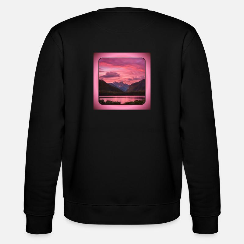 Berglandschaft - Stanley/Stella Unisex Bio-Sweatshirt CHANGER  - Schwarz