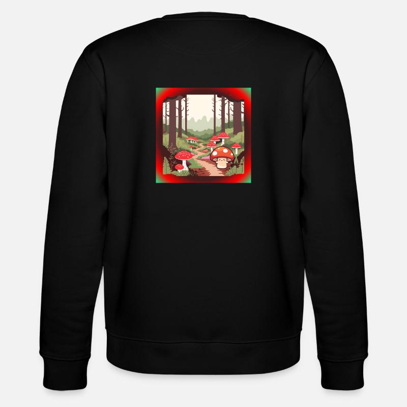 Champignons dans la forêt - Sweat bio CHANGER Stanley/Stella Unisexe - noir