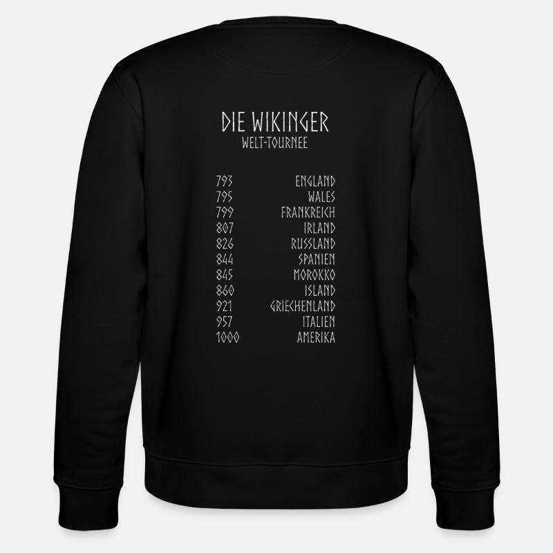 Wikinger-Tourneedaten - Stanley/Stella Unisex Bio-Sweatshirt CHANGER  - Schwarz