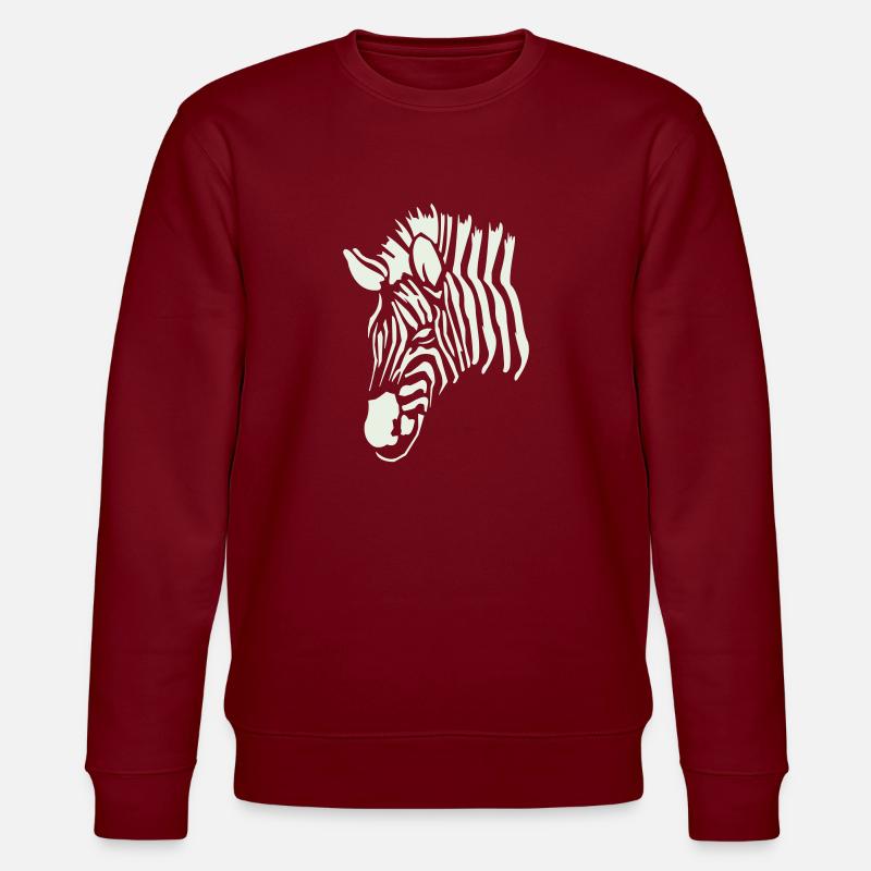Zèbre 1 - Sweat bio CHANGER Stanley/Stella Unisexe - bordeaux