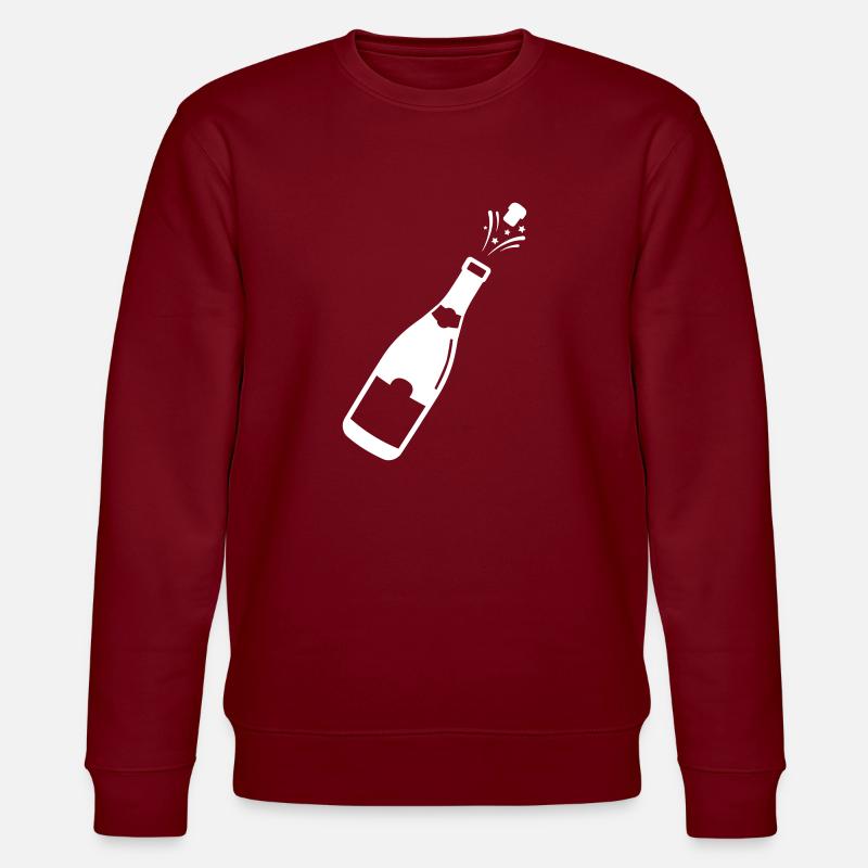 Bouteille de fête d’alcool - Sweat bio CHANGER Stanley/Stella Unisexe - bordeaux