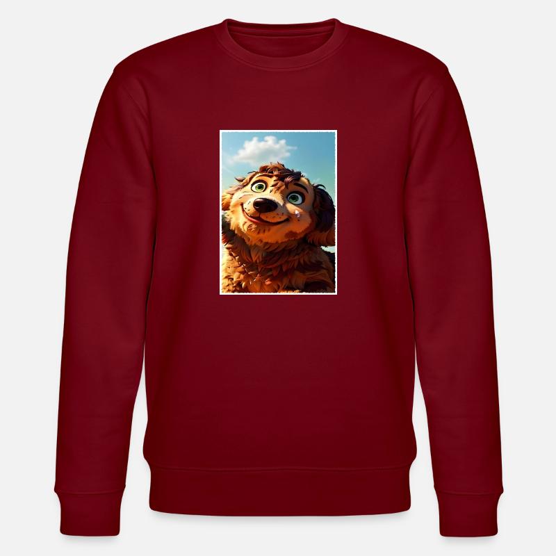 Un chiot brun-roux. - Sweat bio CHANGER Stanley/Stella Unisexe - bordeaux