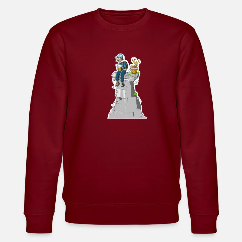 Gipfel Bier - Stanley/Stella Unisex Bio-Sweatshirt CHANGER  - Burgunderrot