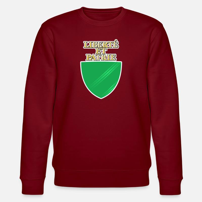 Drapeau de Vaud - Sweat bio CHANGER Stanley/Stella Unisexe - bordeaux