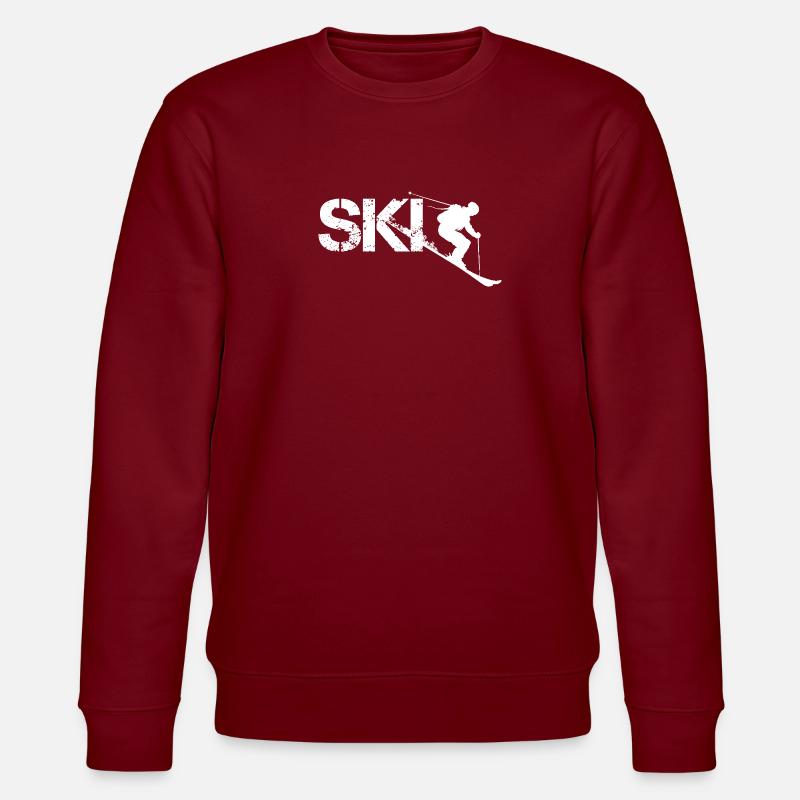Conception de skis - Sweat bio CHANGER Stanley/Stella Unisexe - bordeaux