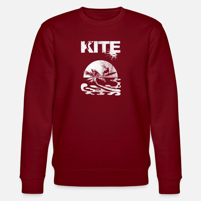 Kitesurfing - Stanley/Stella Unisex Bio-Sweatshirt CHANGER  - Burgunderrot