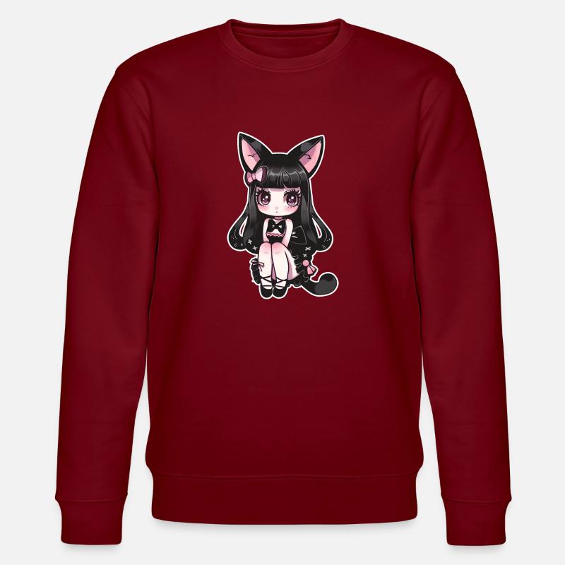 Neko chan kawaii - Sweat bio CHANGER Stanley/Stella Unisexe - bordeaux