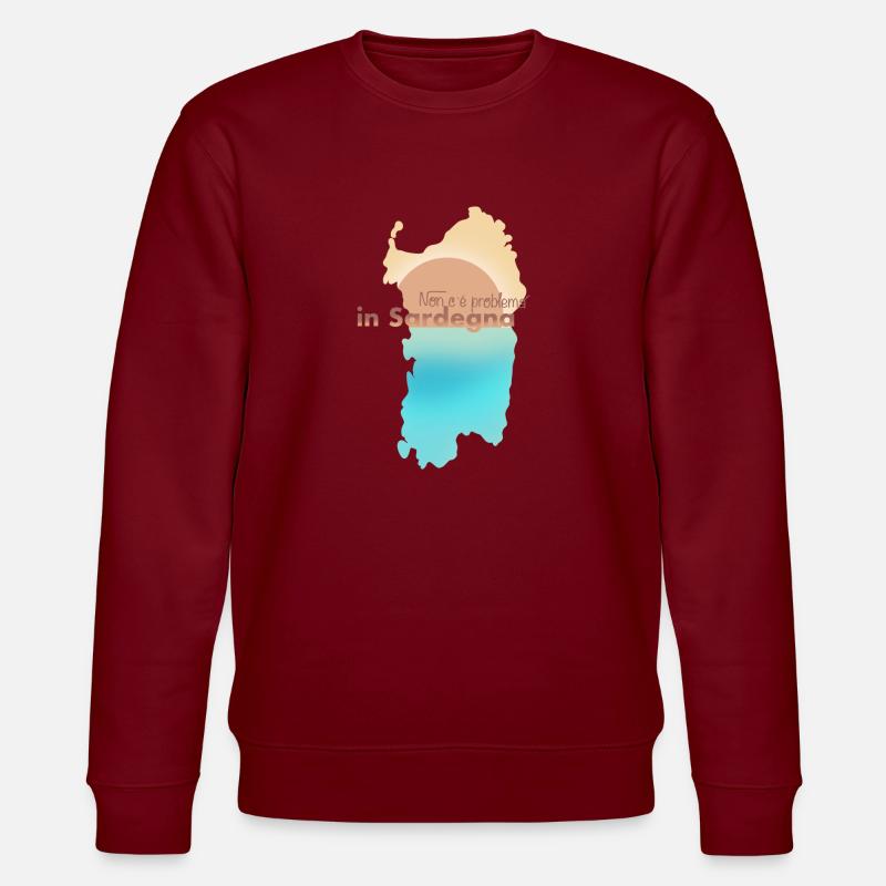 Non C’è Problema in Sardegna - Stanley/Stella Unisex Bio-Sweatshirt CHANGER - Burgunderrot