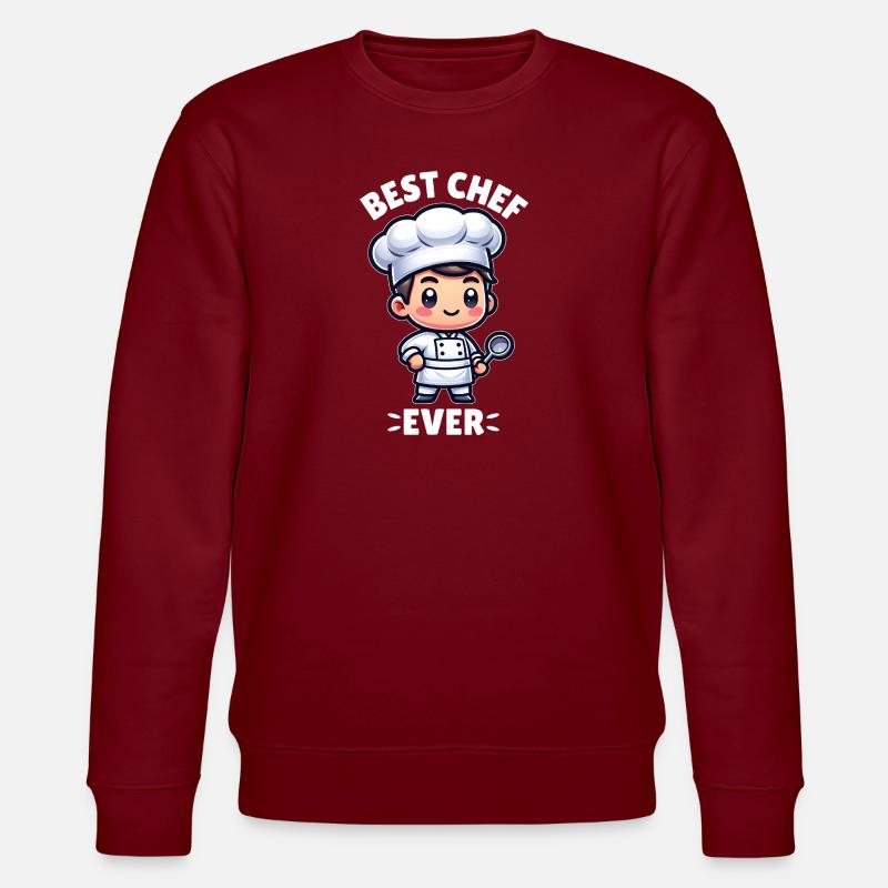 Best chef ever - Stanley/Stella CHANGER Unisex Organic Sweatshirt - burgundy